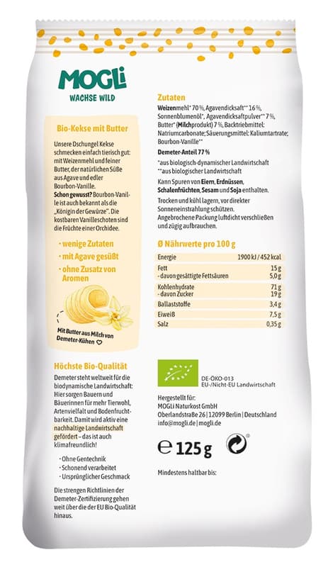 Mogli Demeter Dschungel Kekse