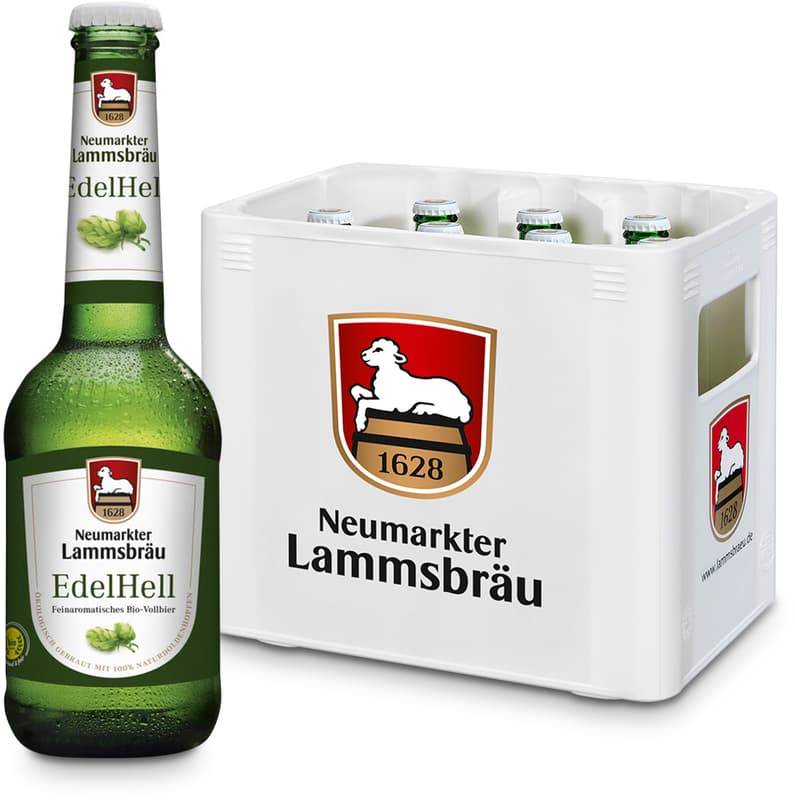 Lammsbräu BIO Edelhell Kiste 10x0,33 l (MEHRWEG)