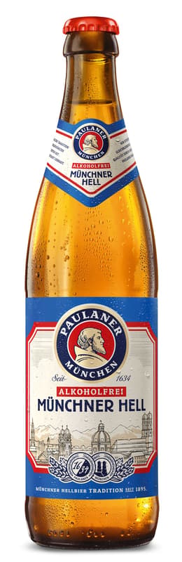 Paulaner Münchner Hell Alkoholfrei Kiste 20x0,5 l (MEHRWEG)