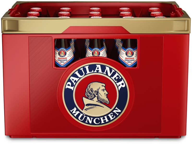 Paulaner Münchner Hell Alkoholfrei Kiste 20x0,5 l (MEHRWEG)