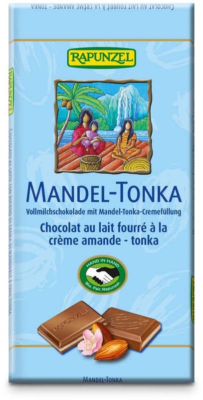 Rapunzel BIO Vollmilch Schokolade Mandel-Tonka