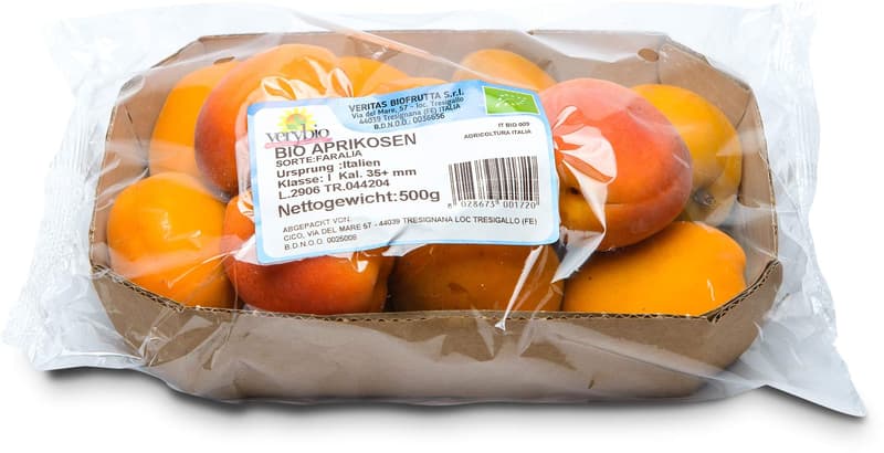 BIO Aprikosen rot, in der Schale