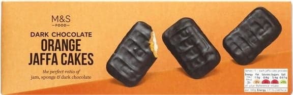 Marks & Spencer Jaffa Cake with dark chocolate and orange filling