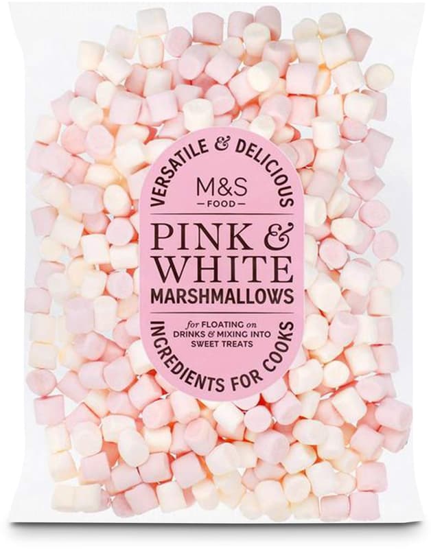 Marks & Spencer Rosa und weiße kleine Marshmallows