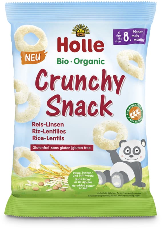 Holle BIO-Crunchy Snack Reis Linsen