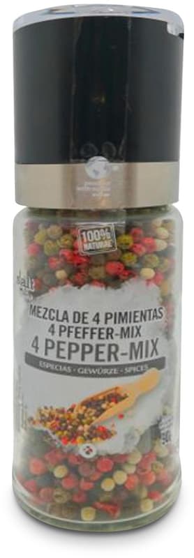 Salt & More Colourful pepper mill mix 4 varieties