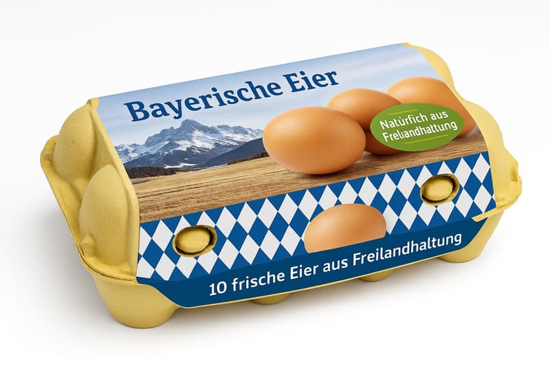 Bayrische Eier Freilandhaltung 10er