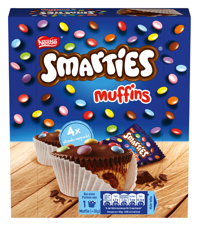 Nestlé Smarties Mini Muffins 4x30g