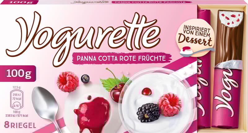 Yogurette Panna Cotta Rote Früchte