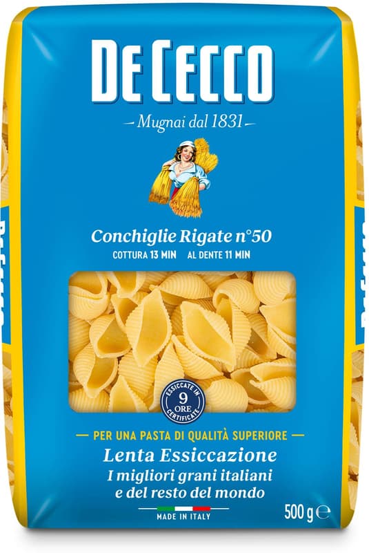De Cecco Conchiglie Rigate n. 50