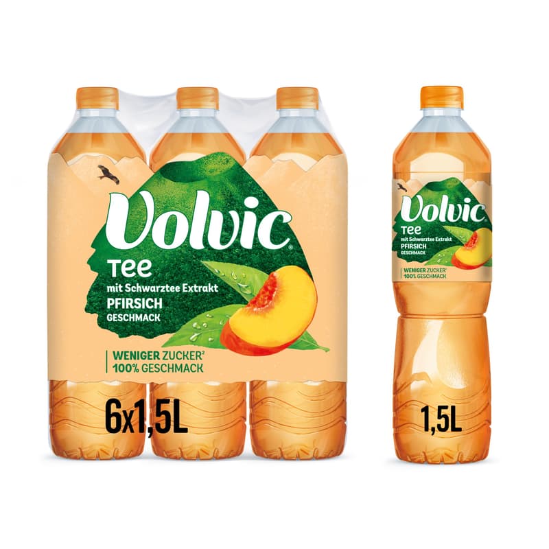 Volvic Tea Peach light 6x1,5 l PET (ONE WAY)
