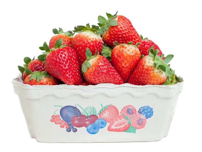 Strawberries, in the shell