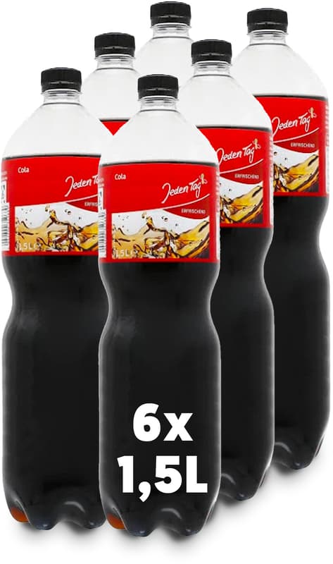 Jeden Tag Cola 6x1,5 l PET (EINWEG)