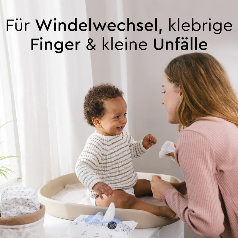 LILLYDOO Feuchttücher mit 99% Wasser, 15 Stück