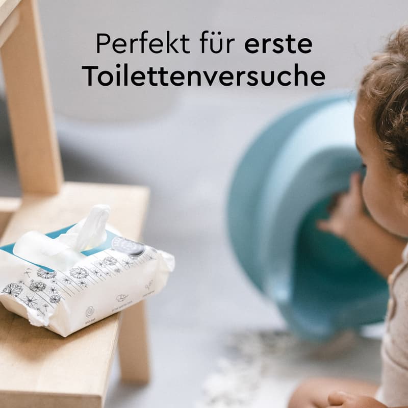 LILLYDOO Feuchte Toilettentücher, 60 Stück