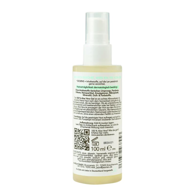 Jean&Len Après Sun Aloe Vera Gel