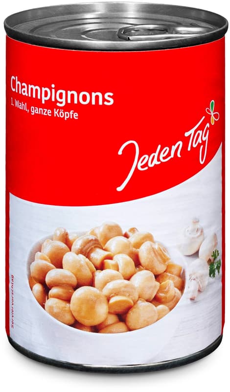 Jeden Tag Champignons ganze Köpfe 1. Wahl