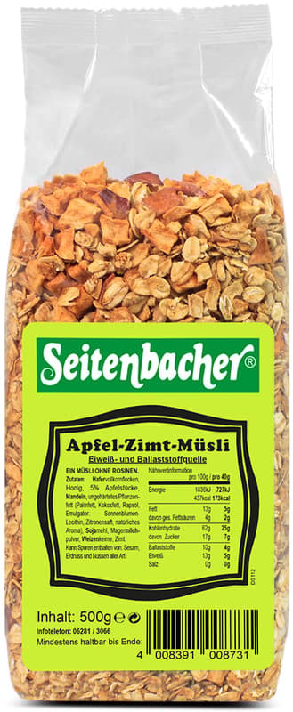 Seitenbacher Apfel-Zimt Müsli