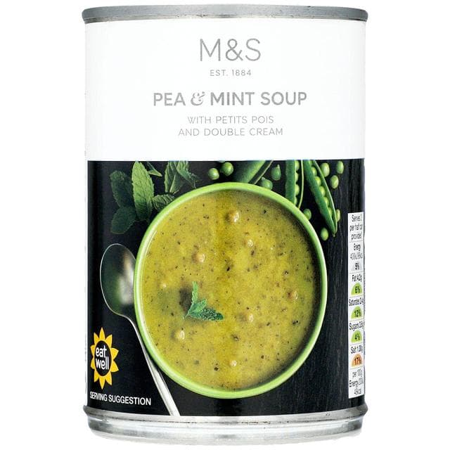Marks & Spencer Erbsensuppe mit Minze