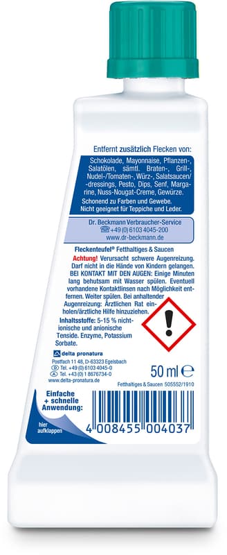 Dr. Beckmann Fleckenteufel Fetthaltiges & Saucen