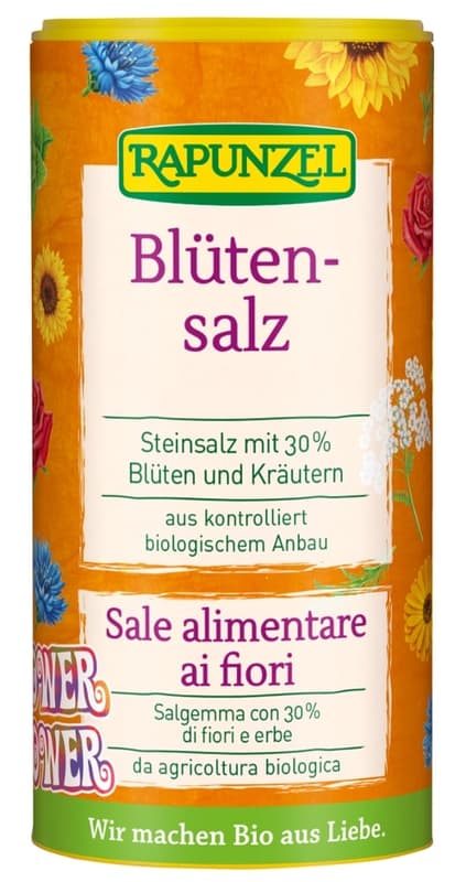 Rapunzel BIO Blütensalz "Flower Power", Steinsalz mit Blüten