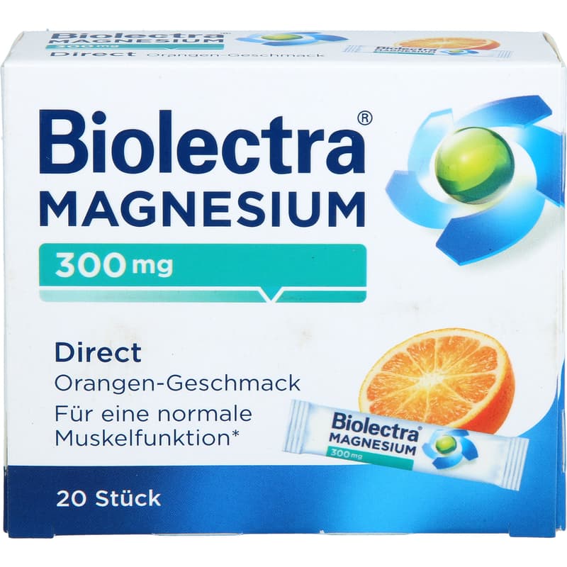 BIOLECTRA Magnesium 300 mg Direct Orange Sticks