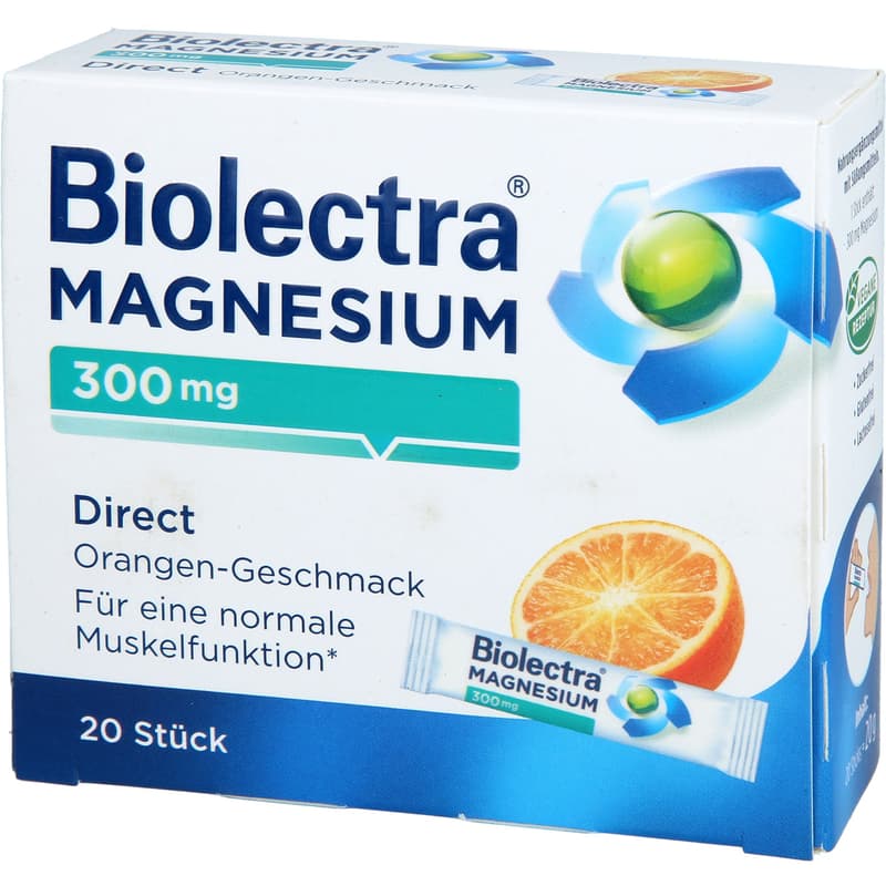 BIOLECTRA Magnesium 300 mg Direct Orange Sticks