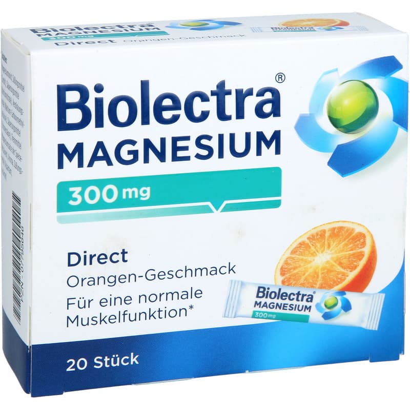 BIOLECTRA Magnesium 300 mg Direct Orange Sticks