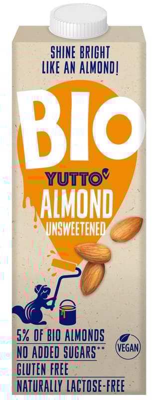 Yutto Organic Almond milk unsweetened 