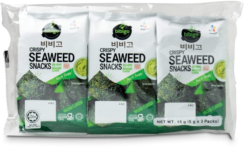 BIBIGO Seetang Snack mit Wasabi