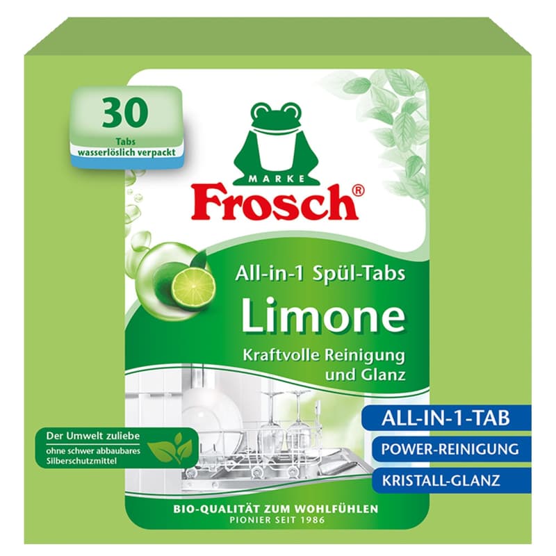 Frosch Limonen Geschirrspül-Tabs, 30 Stck.