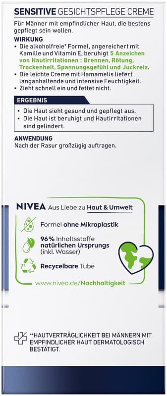 NIVEA MEN Sensitive Gesichtspflege Creme