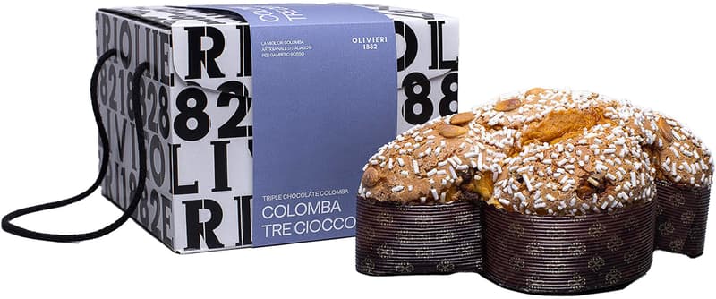 Olivieri 1882 Colomba mit drei Schokoladen