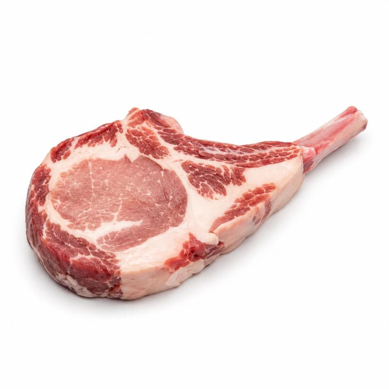 Spanisches Iberico Schwein Tomahawk Steak