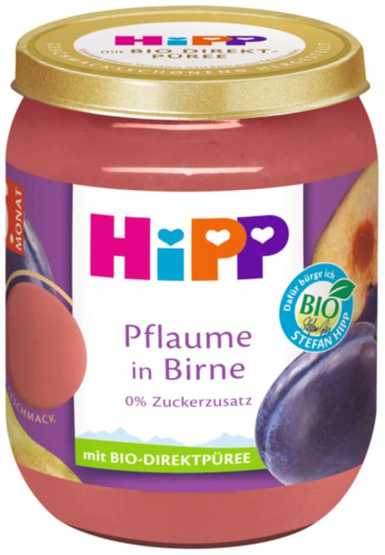 HiPP BIO Pflaume in Birne ab 5. Monat