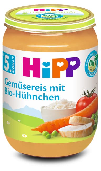HiPP Vegetable Rice with Organic Chicken