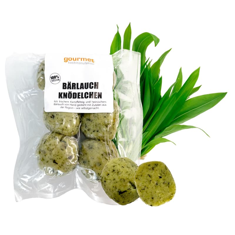 Gourmet Kochmanufaktur Bärlauchknödelchen VEGAN