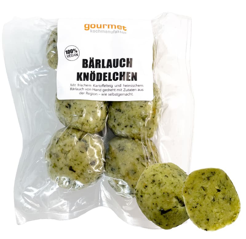 Gourmet Kochmanufaktur Bärlauchknödelchen VEGAN