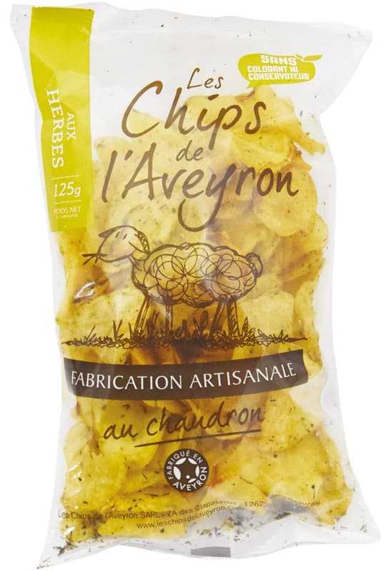 Chips de l‘Aveyron Kartoffelchips Kräuter