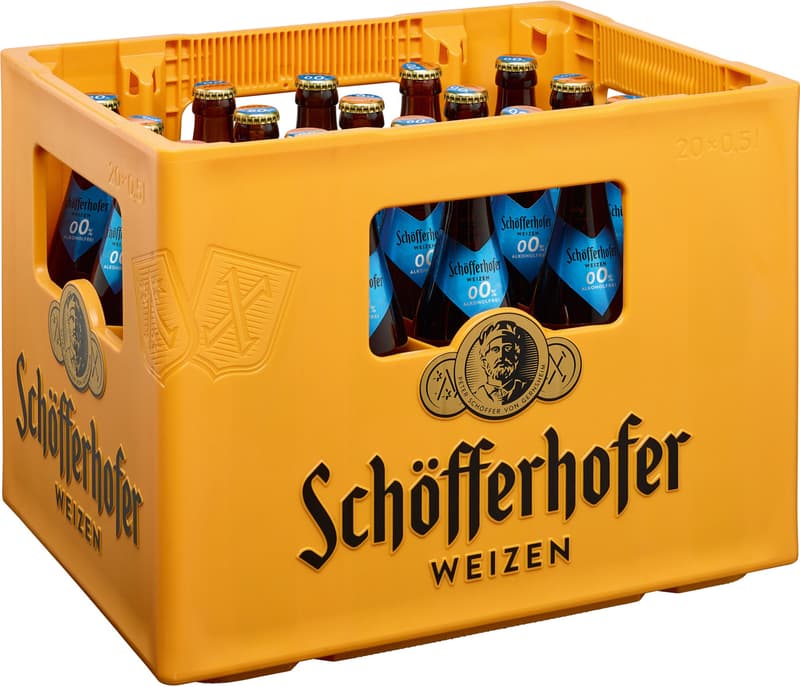 Schöfferhofer Weizen 0.0% Alcohol-Free 20 x 0.5 l (REFILLABLE)