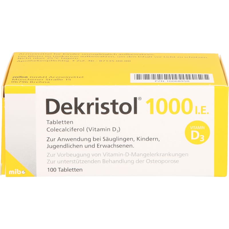 DEKRISTOL 1.000 I.E. Tabletten