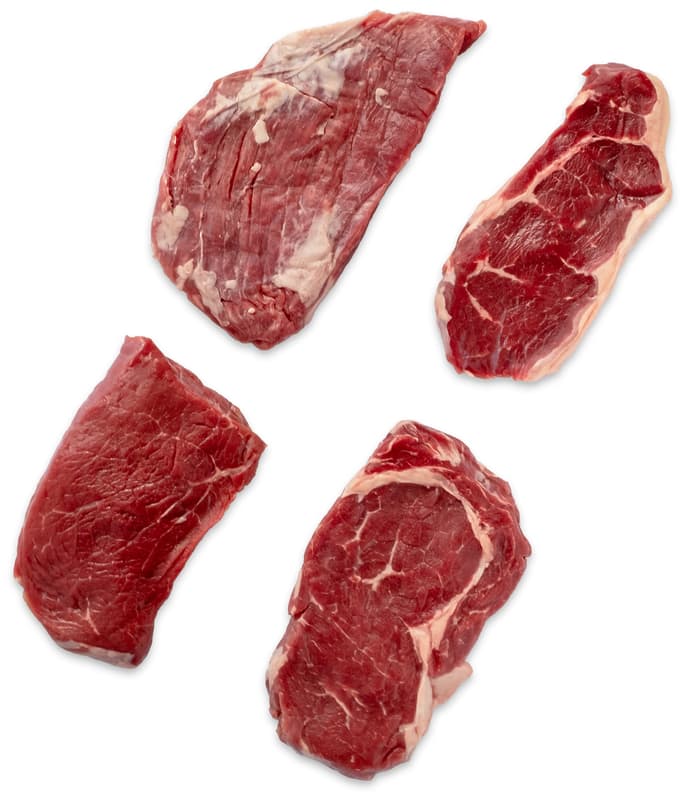 Sutcha Steak Discovery Paket inkl. Rib-Eye, Roastbeef, Flank & Hüftsteak