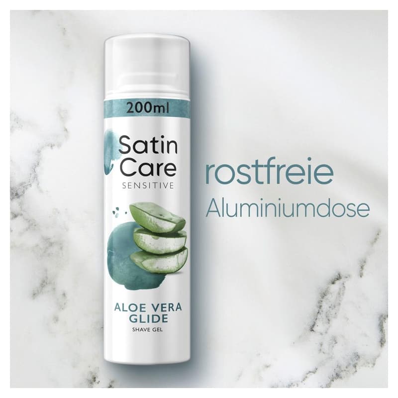 Gillette Satin Care Damenrasiergel, Aloe Vera Glide