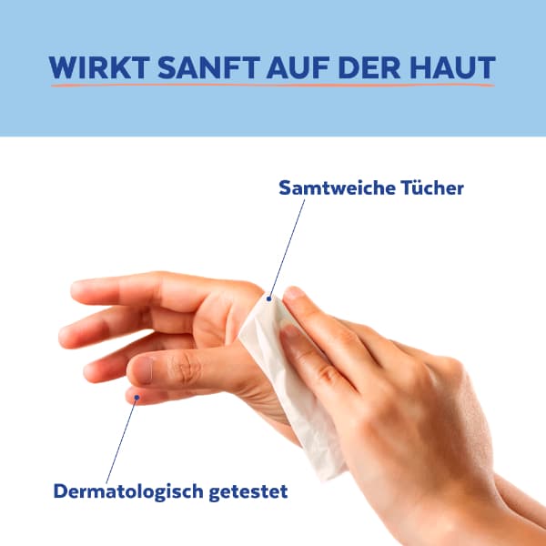 Sagrotan 2in1 Desinfektions-Tücher für Hände und Oberflächen