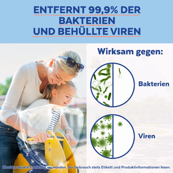 Sagrotan 2in1 Desinfektions-Tücher für Hände und Oberflächen