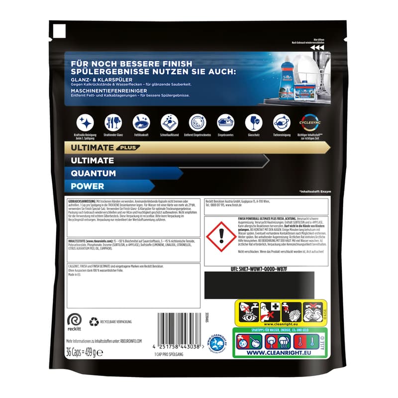 Finish Ultimate Plus Maxipack Fresh