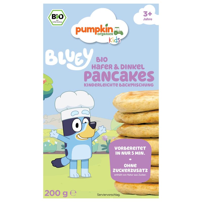 Pumpkin Organics Bluey Bio Backmischung Pancakes