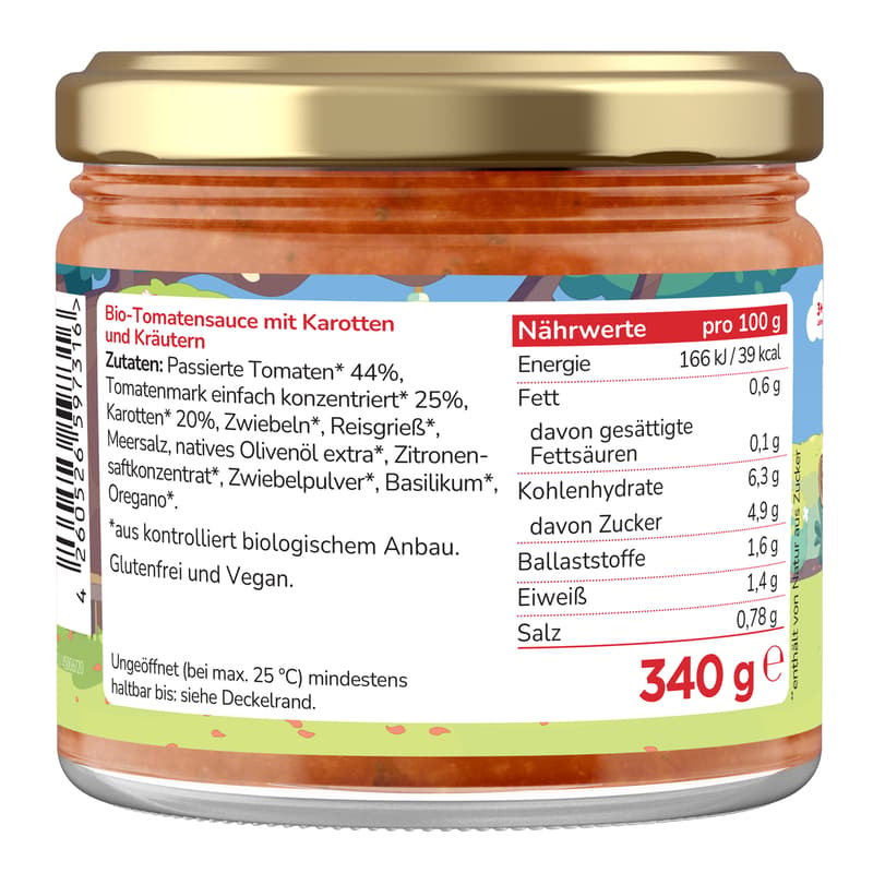 Pumpkin Organics Bluey Organic Tomato Sauce