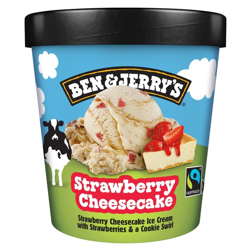 Ben & Jerry's Eis Strawberry Cheesecake