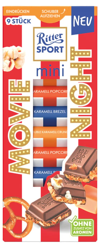 Ritter Sport Mini 9er Movie Night Turm
